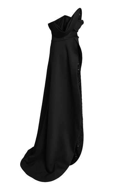 Picture of LONG OFF THE SHOULDER DRESS BLACK, Picture 2