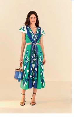 Picture of PATCHWORK MIDI DRESS