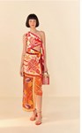 Picture of FOREST MIXED SCARVES MIDI DRESS