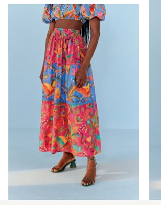 Picture of MACAW MIX MAXI SKIRT