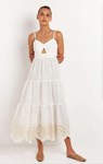 Picture of LONG WITH STRAPS CUT DAISY DRESS 