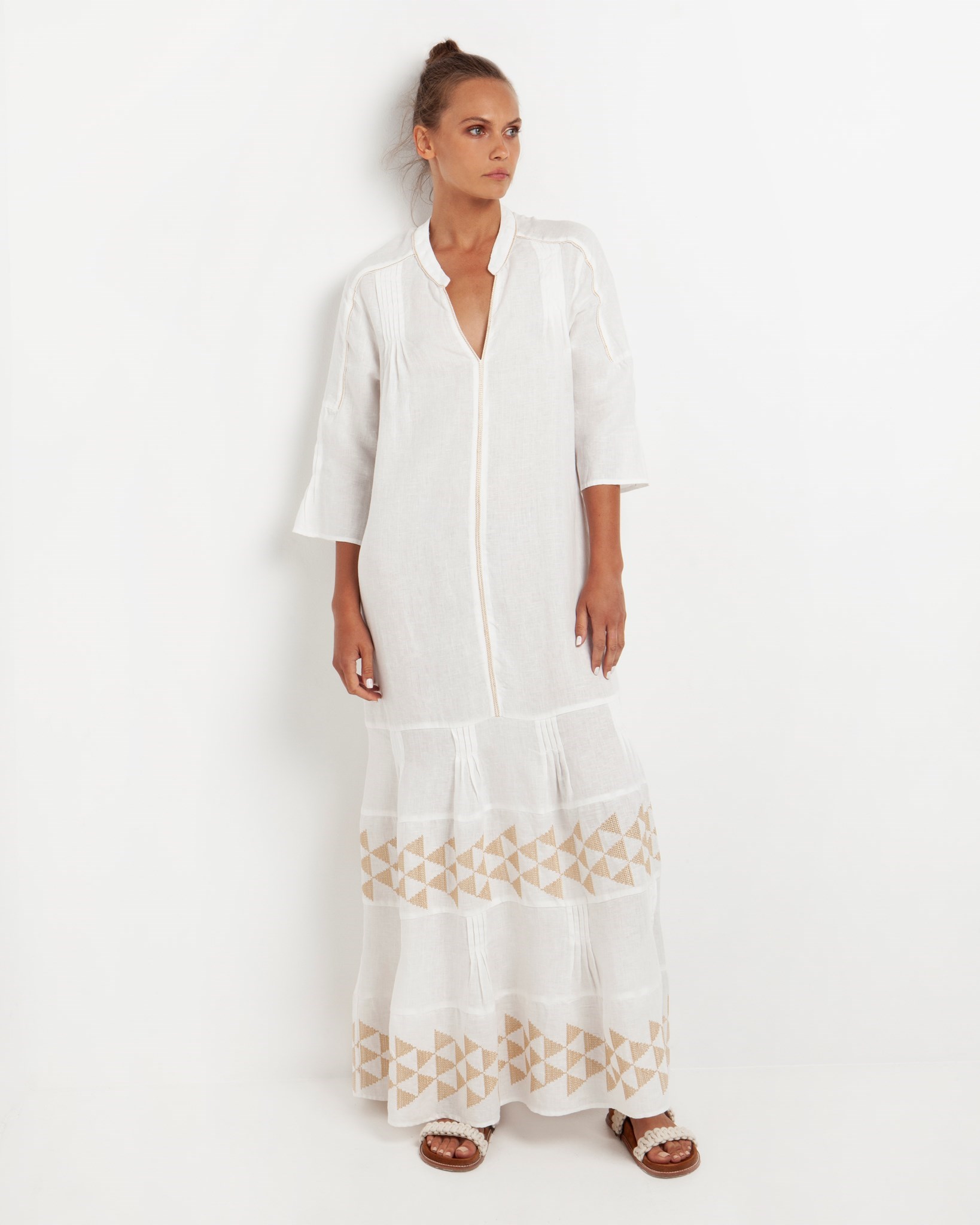 Picture of DRESS LONG ARROW EMBROIDERY