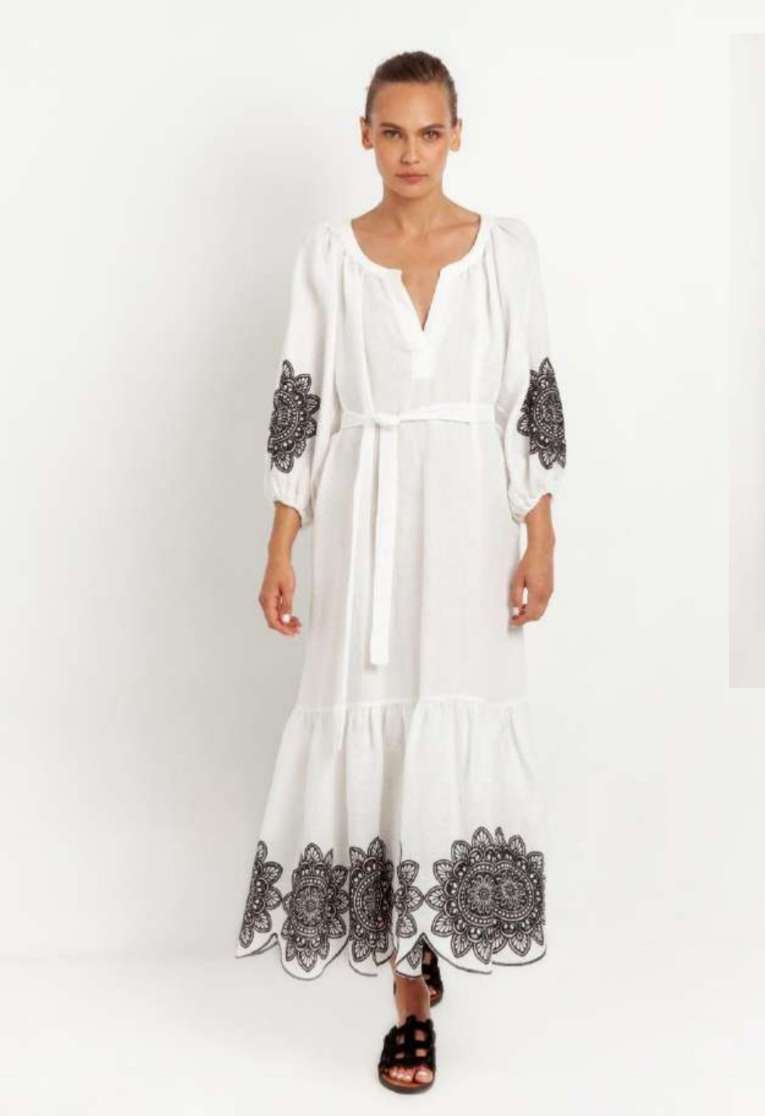Picture of DRESS LONG CUT DAISY LONG SLEEVES