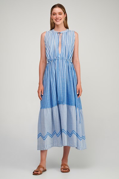 Picture of MAXI DRESS BLUE SLEEVLESS, Picture 1