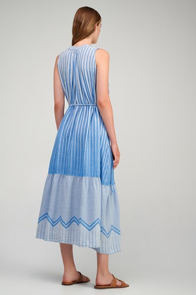 Picture of MAXI DRESS BLUE SLEEVLESS, Picture 3