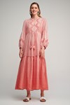 Picture of MAXI  DRESS LONG SLEEVE PINK
