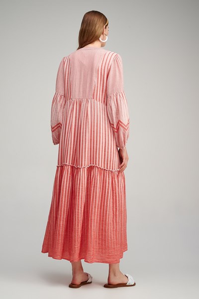 Picture of MAXI  DRESS LONG SLEEVE PINK, Picture 3