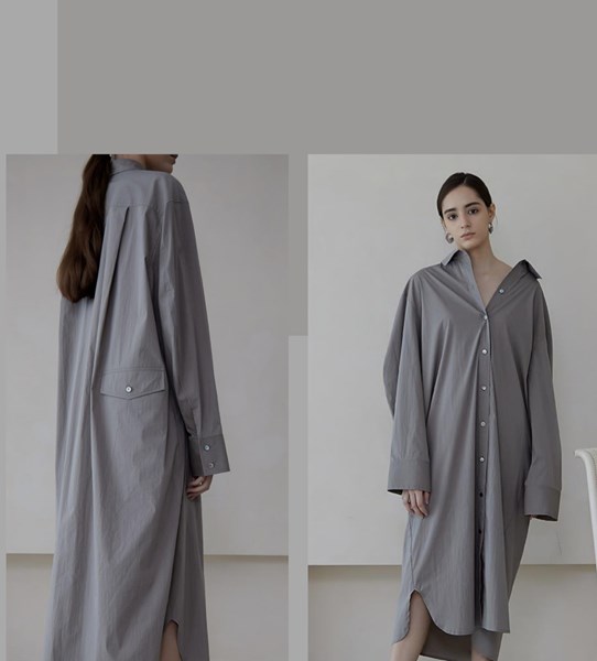 Picture of SHIRT DRESS KHAKI/GREY, Picture 2