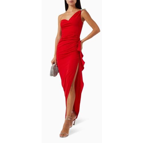 Picture of ODESSA STRETCH GREPE ONE SHOULDER 