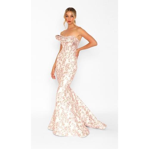 Picture of JACQUARD WATERFALL SWRL GOWN 
