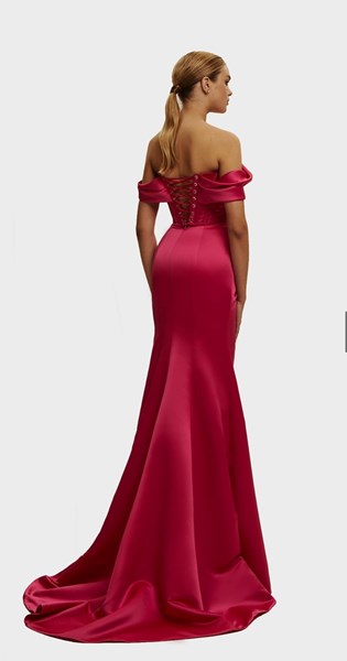 Picture of PRINCESS STRAPLESS GOWN WITH TIGH SLIT, Picture 2