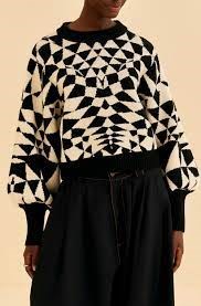 Picture of HEART DECO BLACK KNIT SWEATER