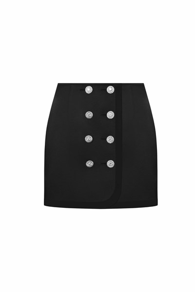 Picture of CRYSTAL BUTTON MINI SKIRT, Picture 1