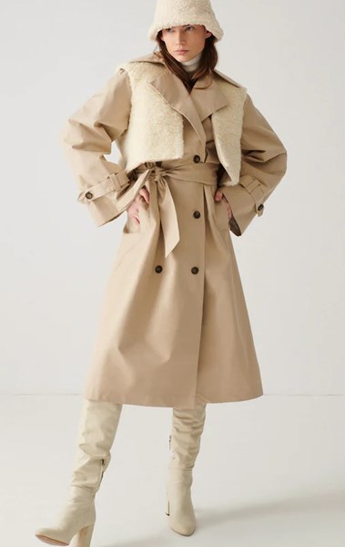 Picture of TRENCH COAT WITH DETACHEABLE WARN & WOOLEN VEST, Picture 1
