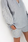 Picture of  SHORT PAISLEY GREY