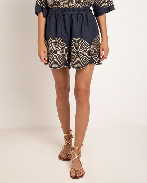 Picture of TOP SLEEVELESS LABYRINTH NAVY BLUE , Picture 3