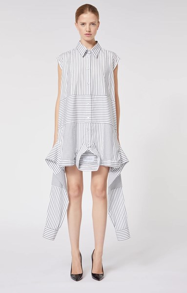 Picture of UPSIDE DOWN SHIRT DRESS STRIPED GREY, Picture 1