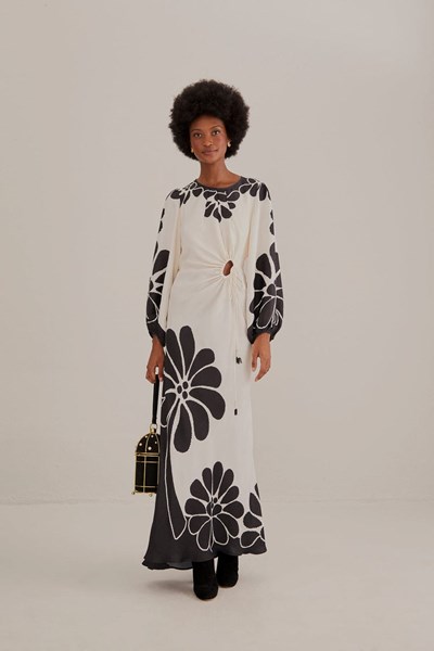 Picture of CUT OUT LONG SLEEVE MAXI DRESS, Picture 1