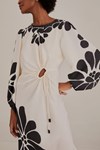 Picture of CUT OUT LONG SLEEVE MAXI DRESS