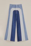Picture of PATCHWORK DENIM WIDE PANTS