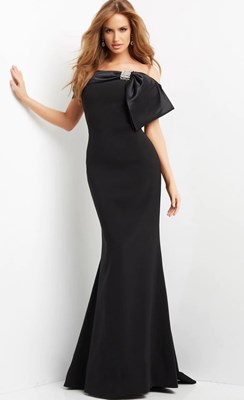 Picture of LONG PARTY DRESS 14A BLK