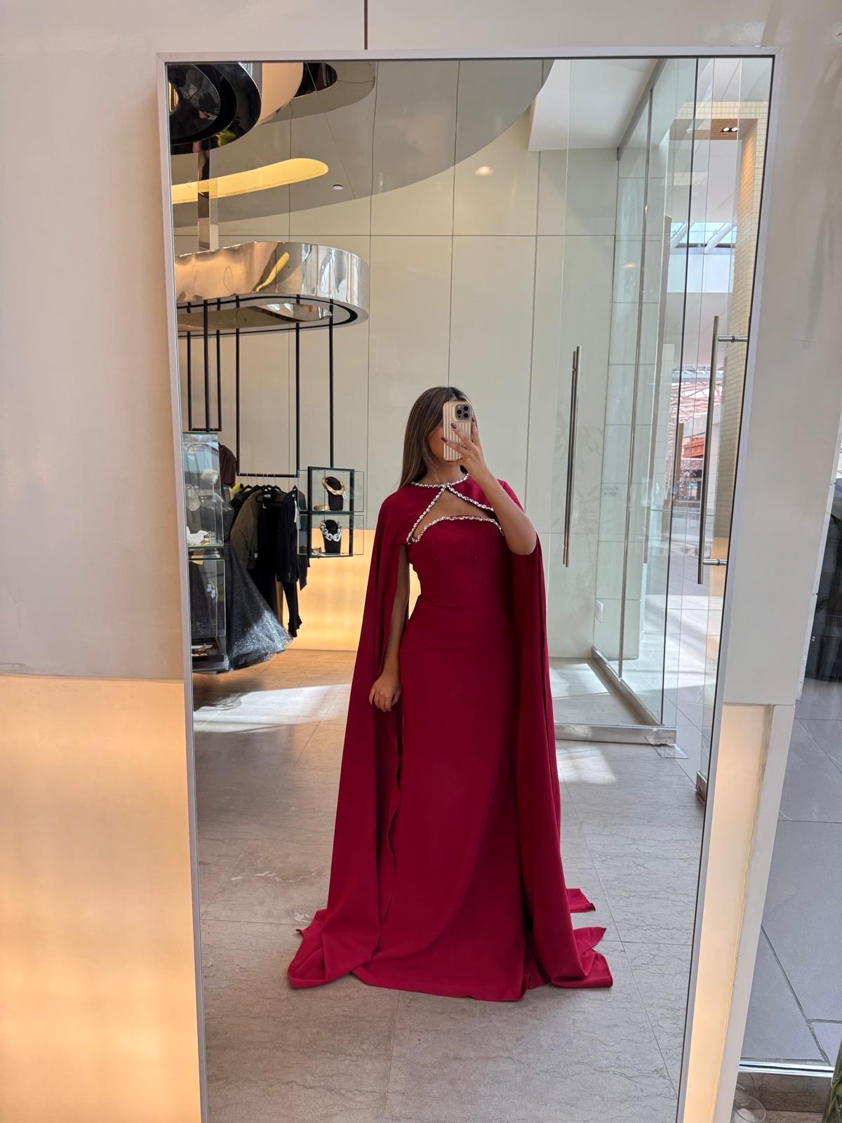 Picture of PARTY DRESS & CAPE SLEEVES 