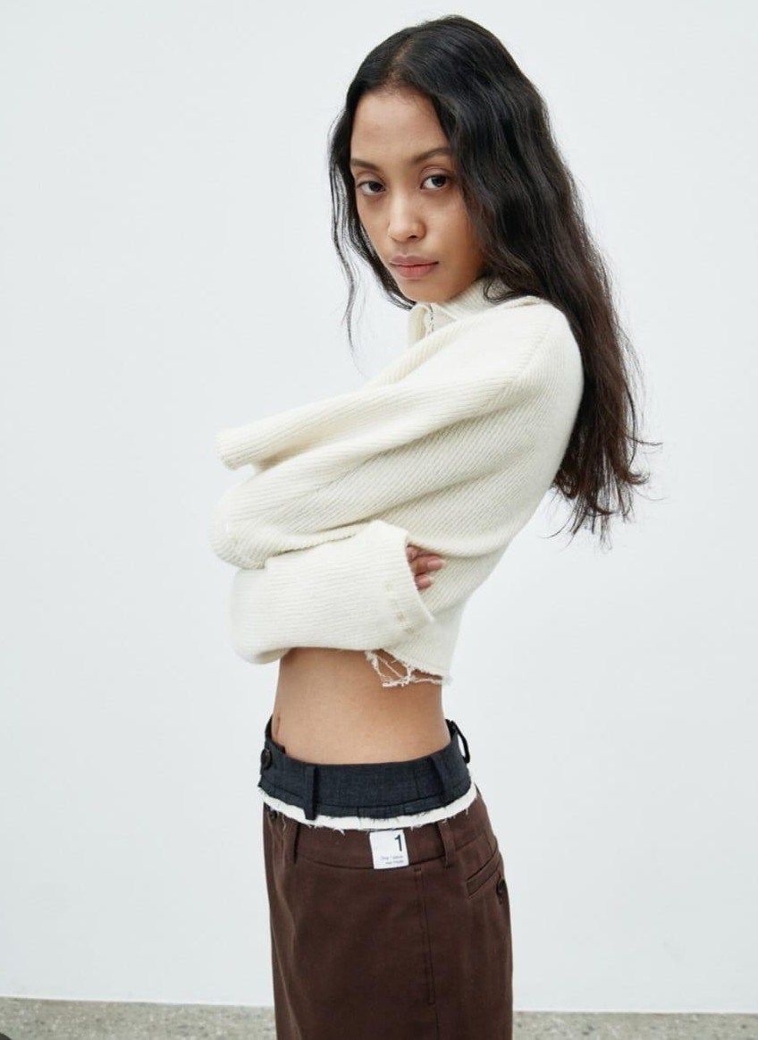 Picture of TWO WAY SHAWL KNIT TOP