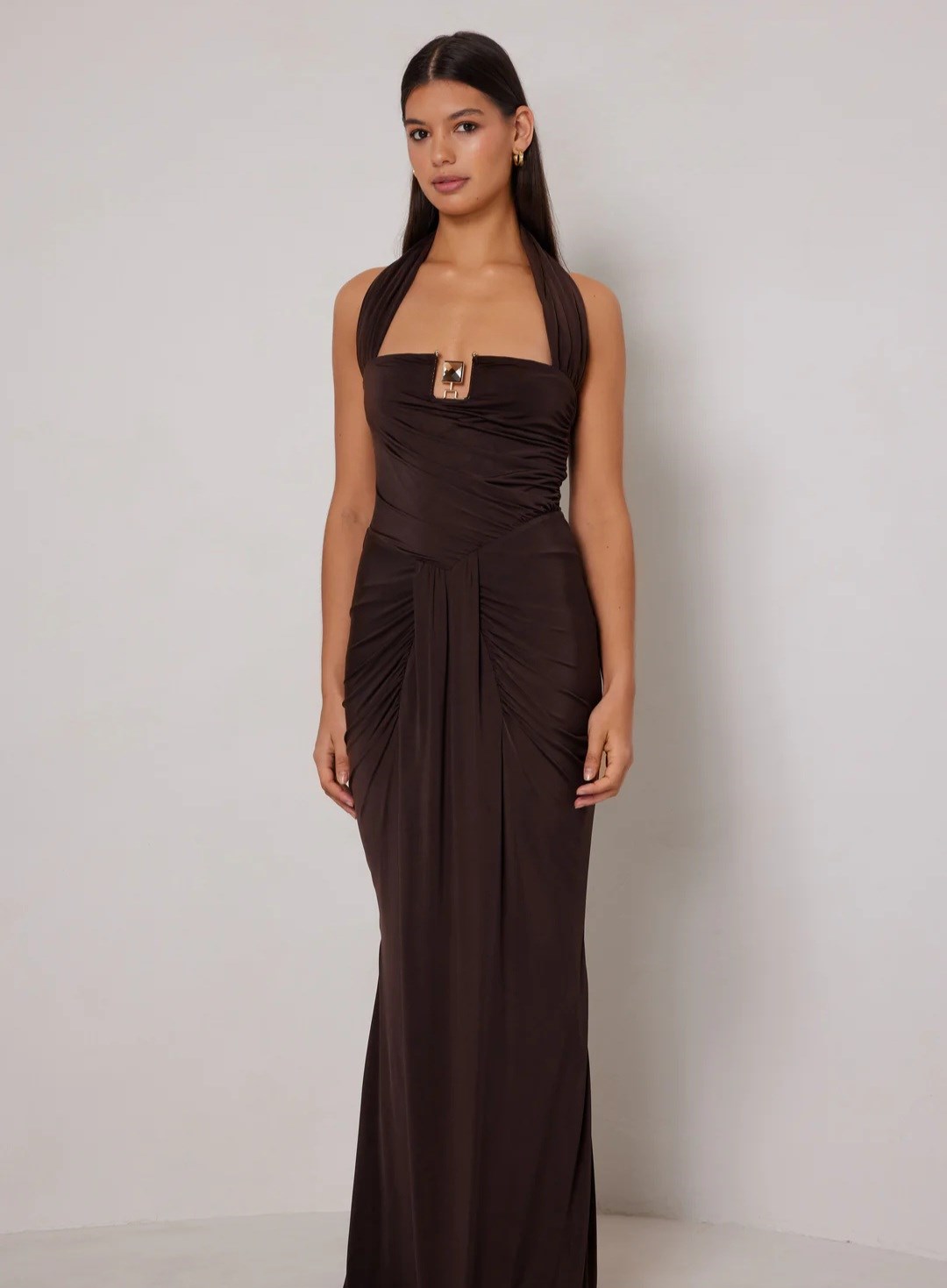 Picture of HEIDI GOWN ESPRESSO