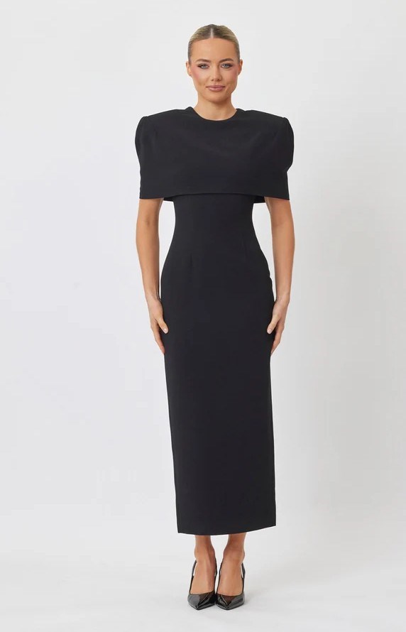 Picture of ELIANA MIDI DRESS BLK