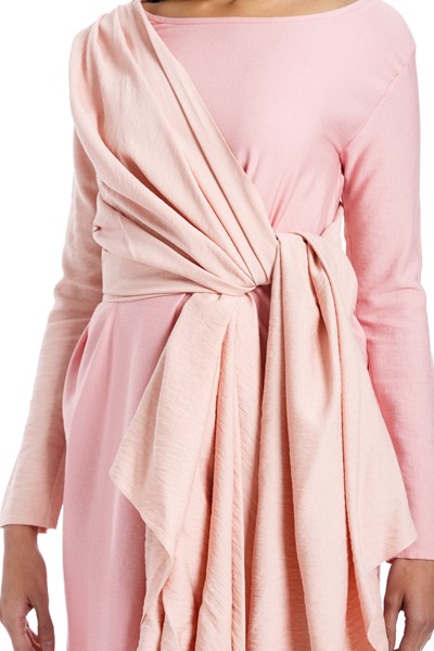 Picture of WRAP DRESS BEIGE & PINK, Picture 3