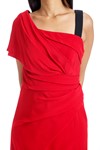 Picture of ONE SHOULDER DRAPE DRESS 