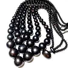 Picture of EBONY BEAD LONG NECKLACE, Picture 1