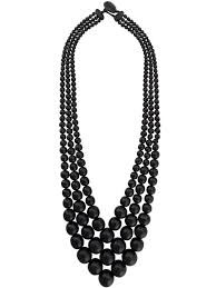 Picture of EBONY BEAD LONG NECKLACE, Picture 4