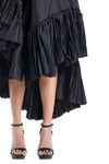Picture of Asymmetric Wrap pleated Skirt 