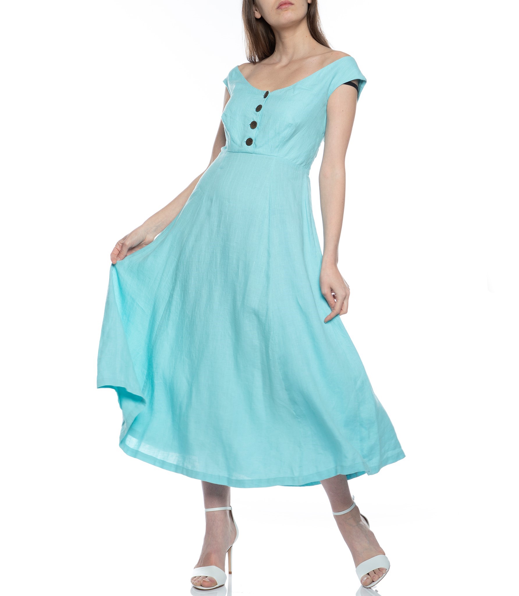 misha greta midi dress