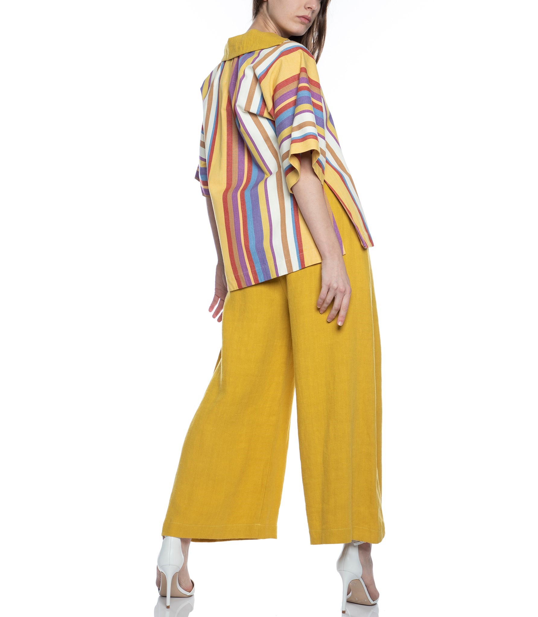 yellow kaftan top