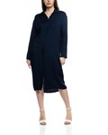 Picture of MIDI NAVY SHIRT DRESS WITH BELT POCKETS