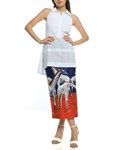 Picture of HIGH WAIST MIDI PENCIL SKIRT