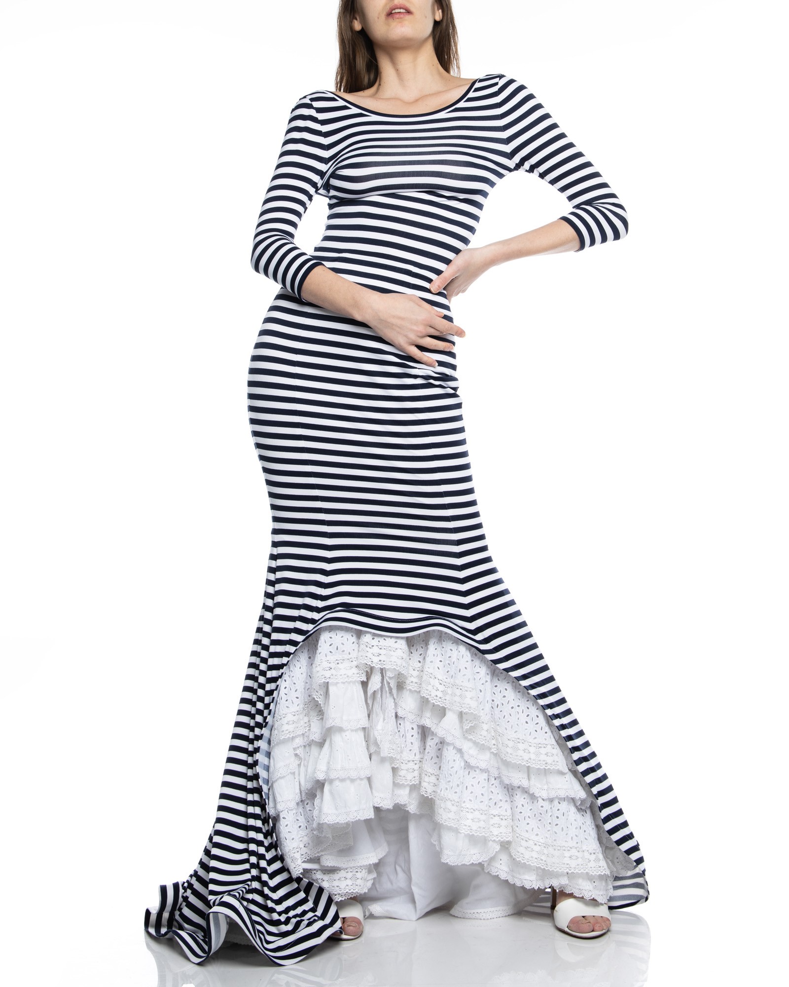 Picture of MAXI DRESS RUCHED STRIPED