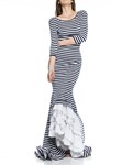 Picture of MAXI DRESS RUCHED STRIPED
