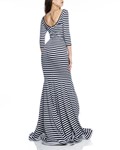 Picture of MAXI DRESS RUCHED STRIPED