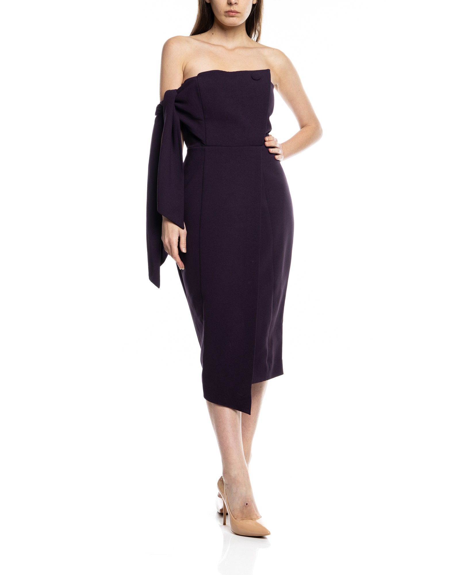 romi structured midi dress