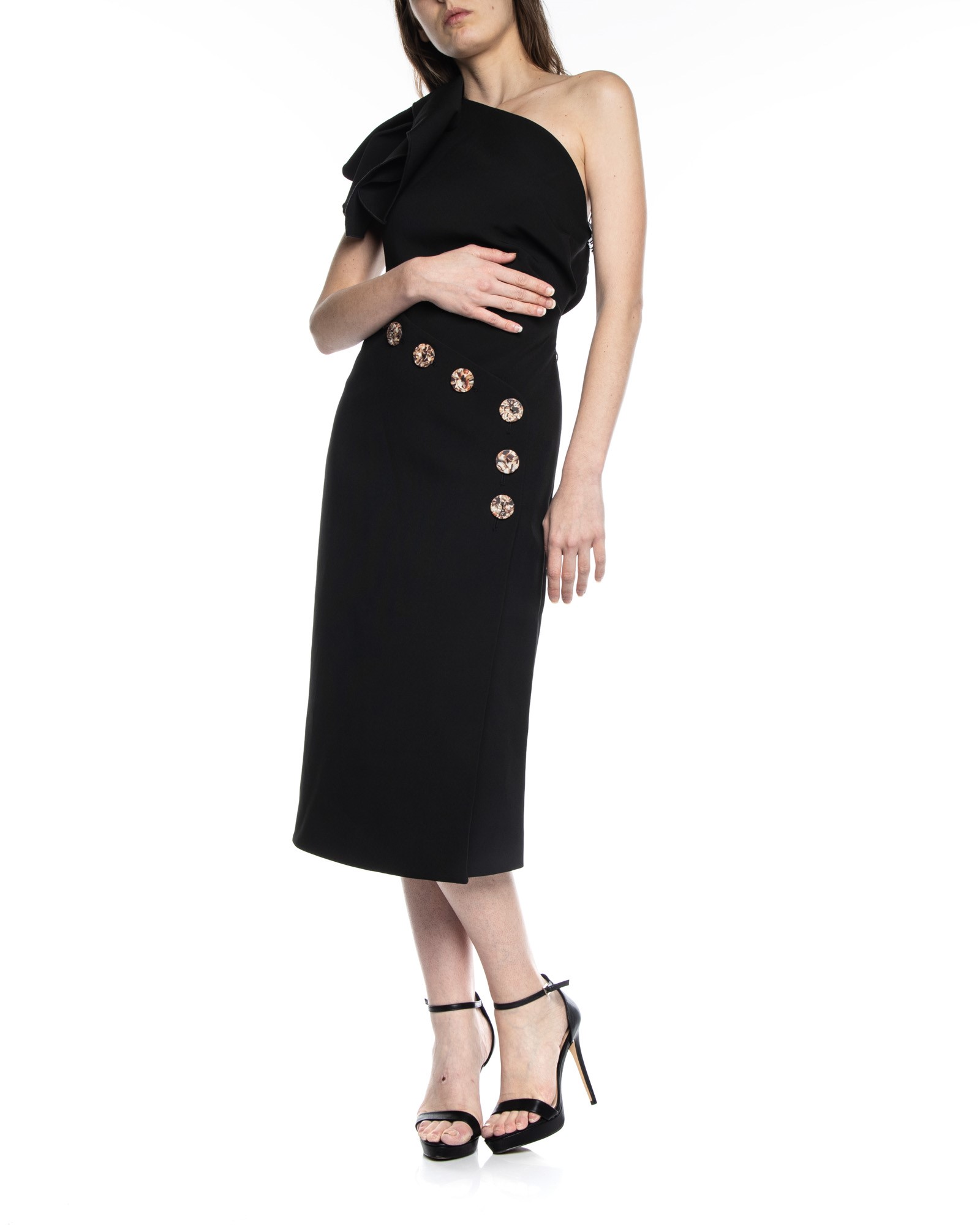 a line lace prom dress