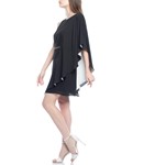 Picture of ASYMMETRIC DRAPED SLEEVE DRESS