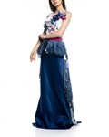 Picture of LONG DRESS BLUE & FUSHIA
