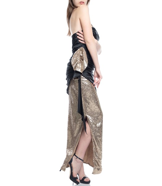 Picture of MAXI DRESS ABITO GOLD & NOIR, Picture 5