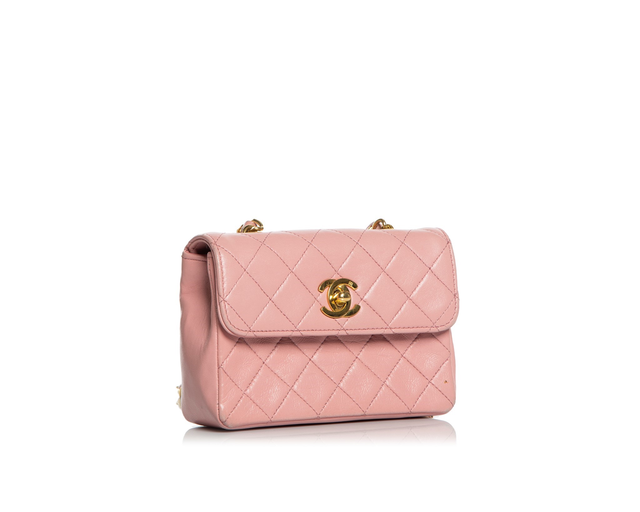 Nass boutique is a multi-brand boutique curating women's clothing and  accessoriesCHANEL PINK QUILTED LEATHER MINI CLASSIC FLAP