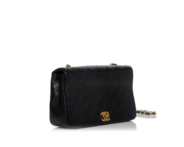 Picture of VINTAGE CHANEL BLACK QUILTED FLAP BAG, Picture 2