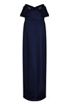 Picture of LONG OFF THE SHOULDER DRESS NAVY