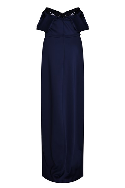 Picture of LONG OFF THE SHOULDER DRESS NAVY, Picture 3
